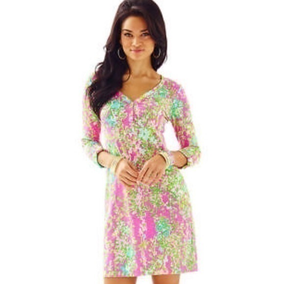 Lilly Pulitzer Palmetto Dress Flamingo Pink Southern Charm
